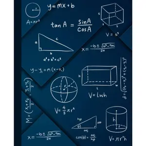 Notebook: Math Themed Journal Notebook I 110 pages, 7.5 x 9.25" - Paperback