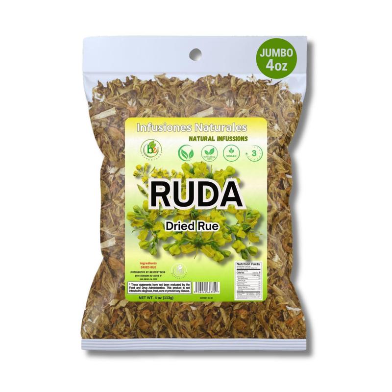 VIRAL Ruda Seca Té (Rue Dried Herbs Tea) 4oz (113g) - Ruta Graveolens - 100% Natural, Vegan