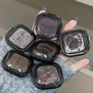 Mud Dye Liquid Shimmering Eyeshadow Palette, Pearl Glitter Highlighter, Fine Powder Smooth Texture, Perfect for Commuting, Elegant Makeup