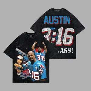 Retro Stone Cold Steve Austin 3:16 Premium Acid Washed 100% Cotton T-Shirt, WWE Attitude Era Legend Tee, Austin 3:16 Graphic Shirt, Wrestling Icon Fan Merch, Hell Yeah Skull Graphic Shirt, Attitude Era Legend Apparel