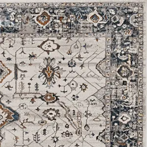Inspire 7500 Ivory/Grey Empera Machine Woven Performance Area Rug - KAS