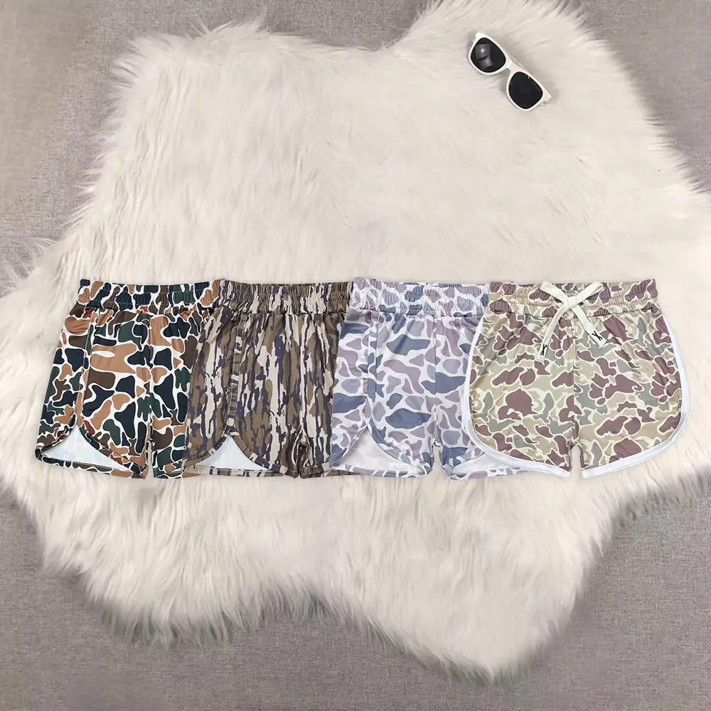 Sibling Kids Clothing Children Clothes Girls Shorts Kids Girls Khaki Camouflage Summer Shorts Children's Fashion Pants for Girls Ages 4-12 Years Old