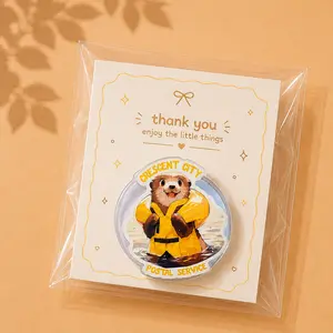 Cute Otter Magnetic Kindle Grip, Fantasy Mail Carrier Phone Grip, Book Lover Phone Holder Stand, Reader Gift, Cozy Animal Accessory