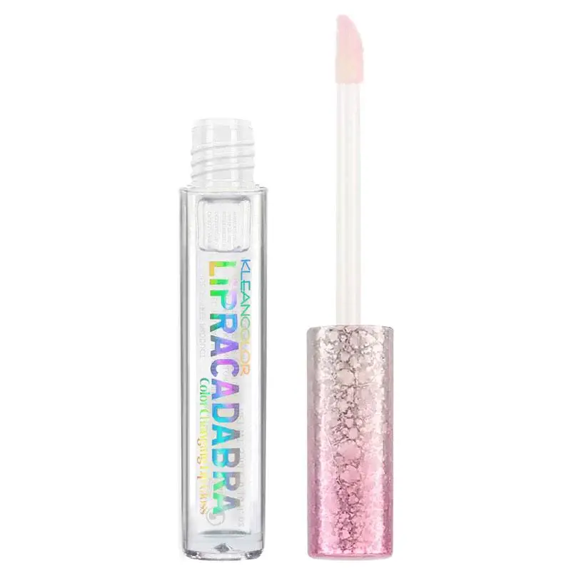 Lipracadabra Color Changing Lip Gloss – pH Activated Clear Gloss Reveals a Custom Pink Tint – Lightweight, Non-Sticky Shine – Candy Scented