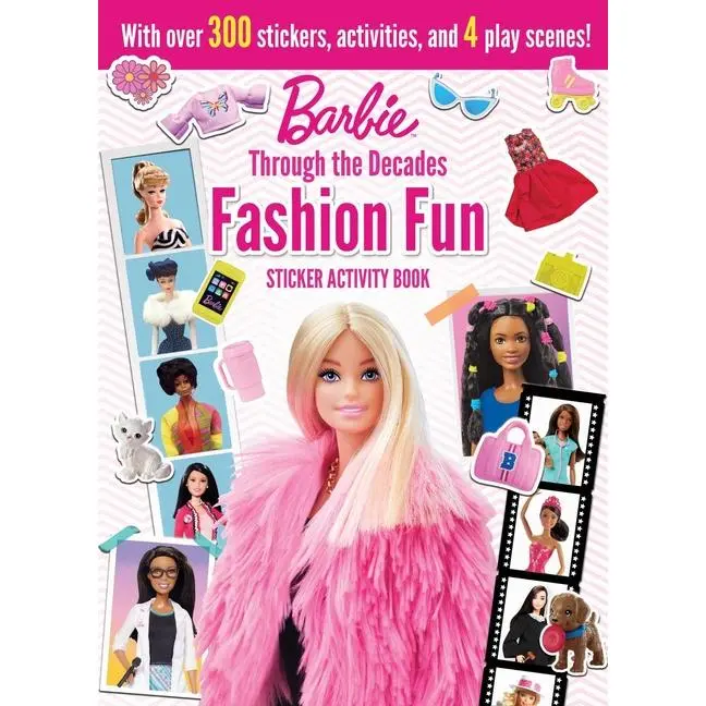 Barbie: Fashion Fun Stickers and Activities: Through the Decades by Maggie Fischer (Paperback)
