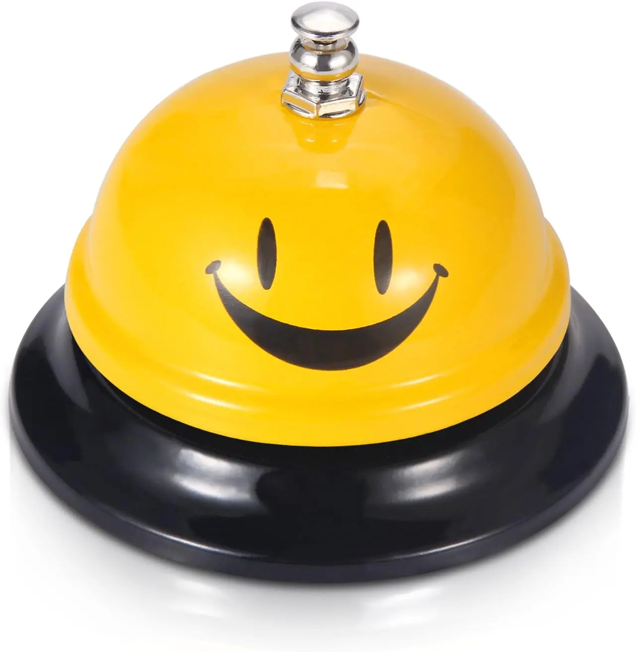 Call Bell, Service Bell for The Porter Kitchen Restaurant Bar Classic Concierge Hotel (3.35 Inch Diameter) (Yellow)