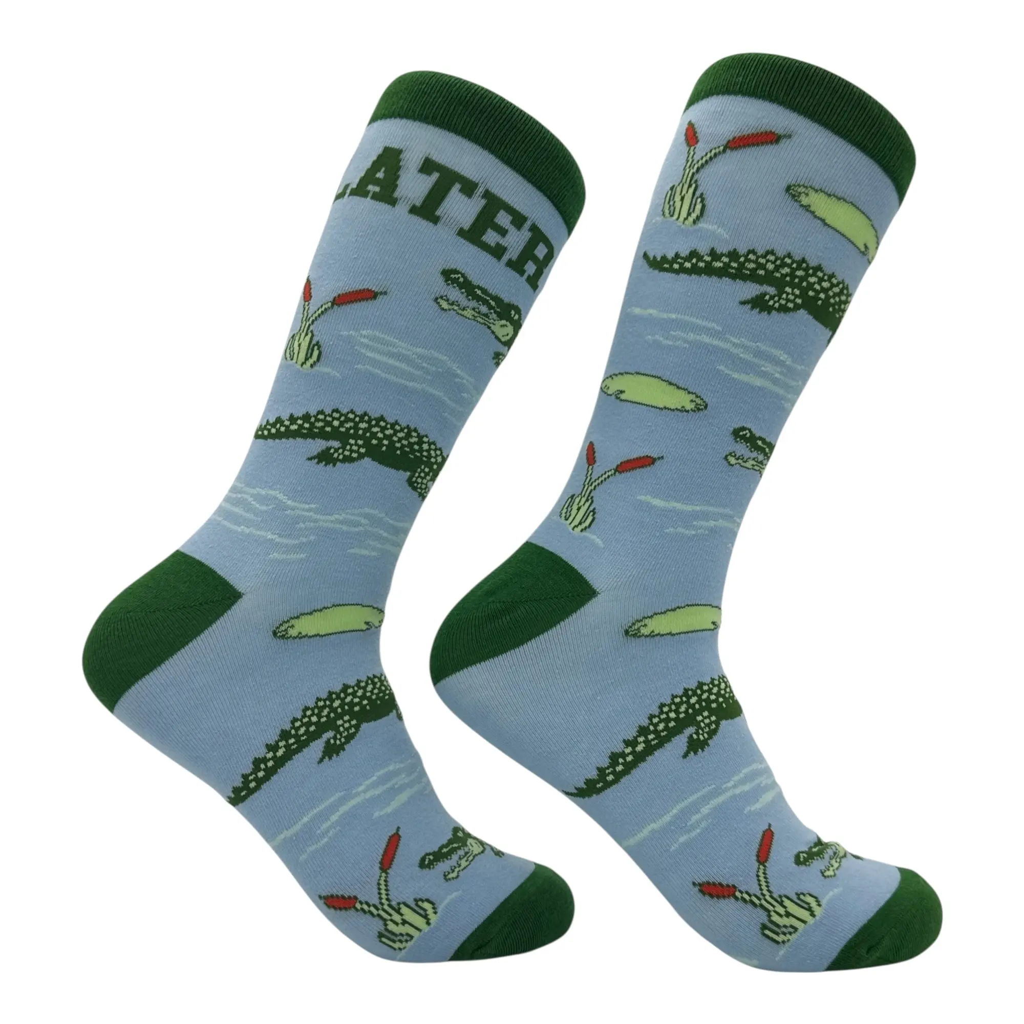 Men's Later Gator Socks Funny Sarcastic Alligator Graphic Novelty Footwear for Men Funny Graphic Socks Comfortable Fitted Spandex Cotton Men's Later Gator Socks Funny Sarcastic Alligator Graphic Novelty Footwear for Men Funny Graphic Socks Comfortable Fitted Spandex Cotton