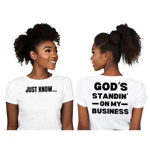 God Standing on My Business Unisex T-Shirt,  Cotton, Short Sleeve,  Print, Gods Business, Womenswear