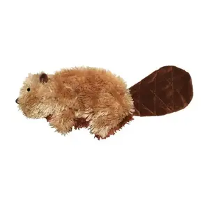 Kong® Plush Beaver Dog Toys Brown Small