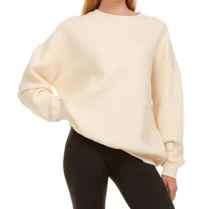 Oversized Sweatshirt for Women ?C Crewneck Fleece Pullover Soft Trendy Sweatshirt