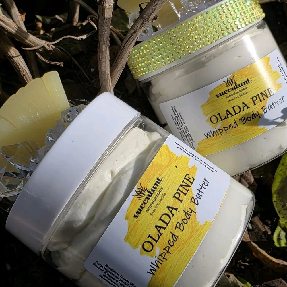 Olada Pine Whipped Body Butter – Pineapple Coconut Glow Moisturizer for Soft, Radiant Skin