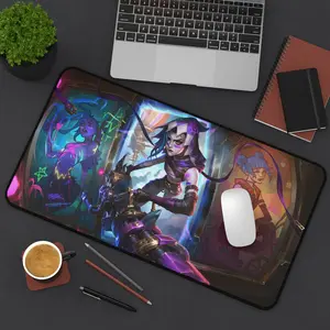 Arcane Premium Jinx Mouse Pad - League of Legends Desk Mat - Gift For Gamer - Anime Mouse Pad - Valentine Days Gift