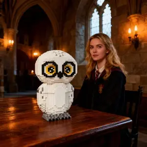 2018 Owl 3D Puzzle Building Blocks Decorative Piece, Creative Room Decoration, Birthday Halloween Valentine Christmas Gift