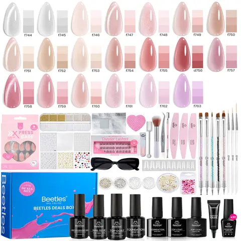 [Exclusive to TTS] Beetles DEALS BOX Gel Nail Polish Gift Set for Women & Girls, No UV Lamp Included