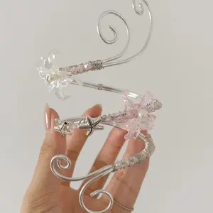 Handmade Ocean Inspired Arm Cuff Handmade Starfish Floral Bracelet Summer