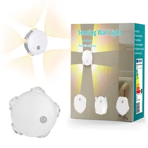USB-rechargeable smart LED night light with motion sensor; magnetic mount, dimmable light with motion and dusk-to-dawn sensors; warm and cool RGB night light; suitable for bedrooms, kitchens, wardrobes, bathrooms and stairwells,Stick-on design#SummerVibes