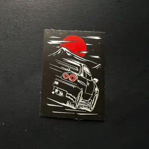 Jdm Nissan R34 GTR Racing up Mountain Premium Sticker