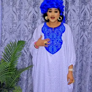 White satin bubu dress one size fit all