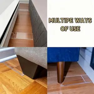 Acrylic Transparent Sofa Bed Divider Panel, No Tool Installation, 2 Size Adjustments, Hidden Behind Furniture, Durable and Sturdy