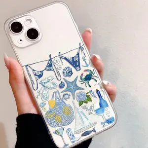 Sea Life Pattern Phone Case, 1 Count Anti-drop Cellphone Protective Case, Total Protective Shockproof Mobile Phone Cover for Smartphone iPhone 11 12 13 14 15 Pro Max