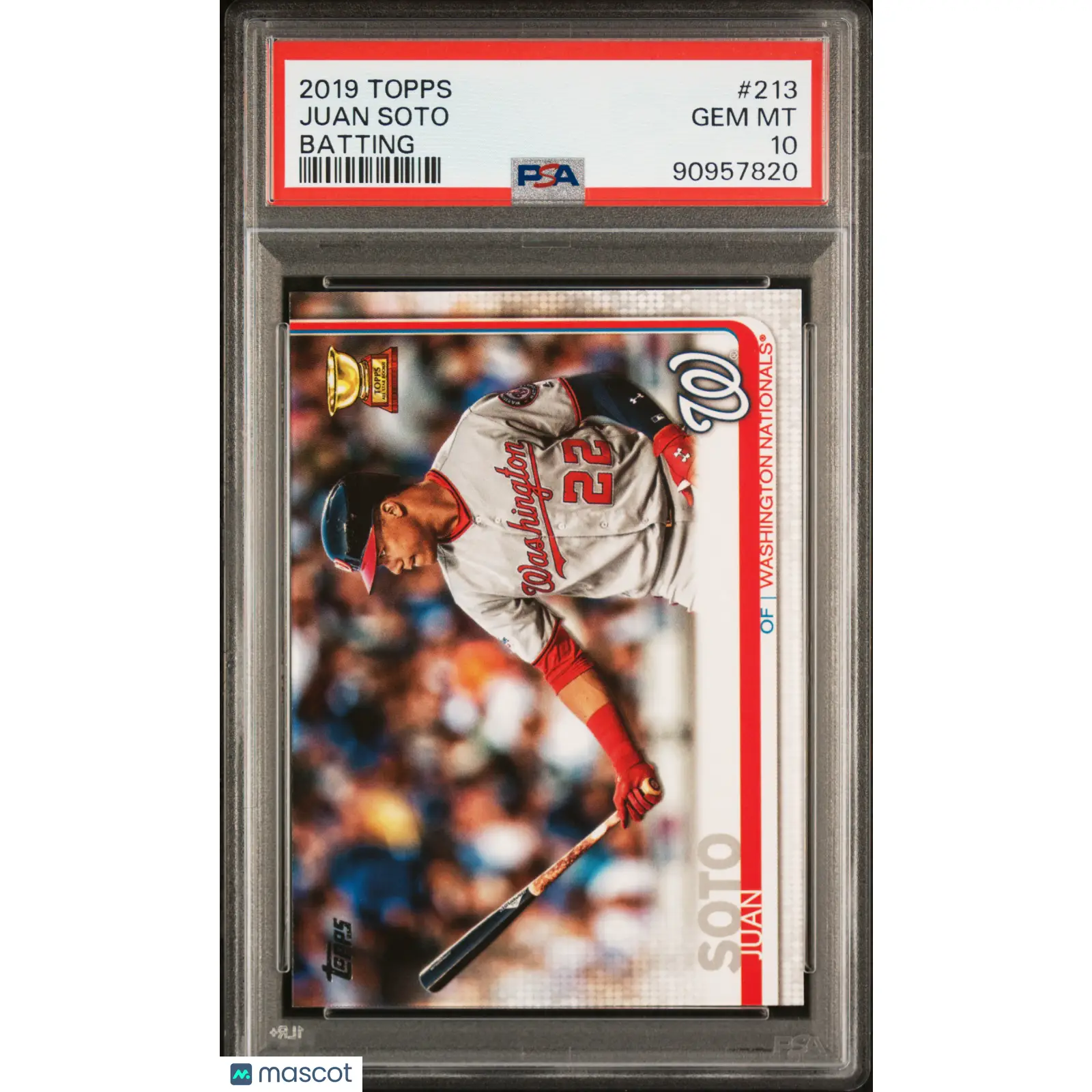 Juan Soto PSA 2019 Topps Batting #213 10 90957820