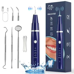 Plaque/Tartar Remover for Teeth, Dental Calculus Remover Teeth Cleaning Kit with LED Light & 5 Adjustable Modes
