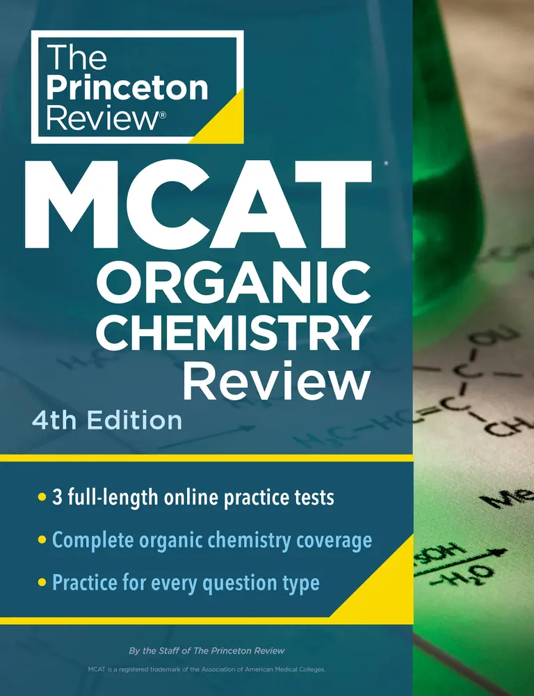 USED Book - Princeton Review MCAT Organic Chemistry Review, 4th Edition: Complete Orgo Content Prep + Practice Tests by The Princeton Review (Paperback) - english