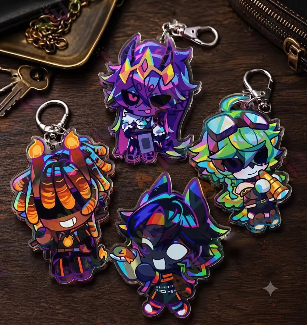 Unstable Universe Acrylic Keychain, ParrotX2 • SpokeIsHere • Wemmbu, Cute backpack charm & collectible pendant for fans!