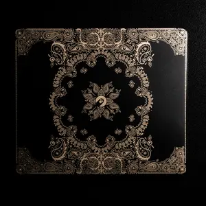 Silk Glass Profession Gaming Mouse Pad Ultra Smooth High Precision Nanocoating Micro-Etched 2-Micron Mouse Pad Hardened Tempered Glass and Scratch-Resistant Property