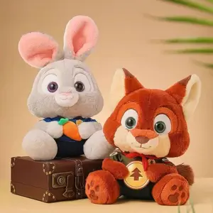 Disney Series Zootopia Plush Toys - Adorable Judy Hopps Doll & Cute Nick Wilde Plush! Perfect Gift for Girls, Soft Huggable Material, Ideal for Fans Valentine Gifts for Girlfriends
