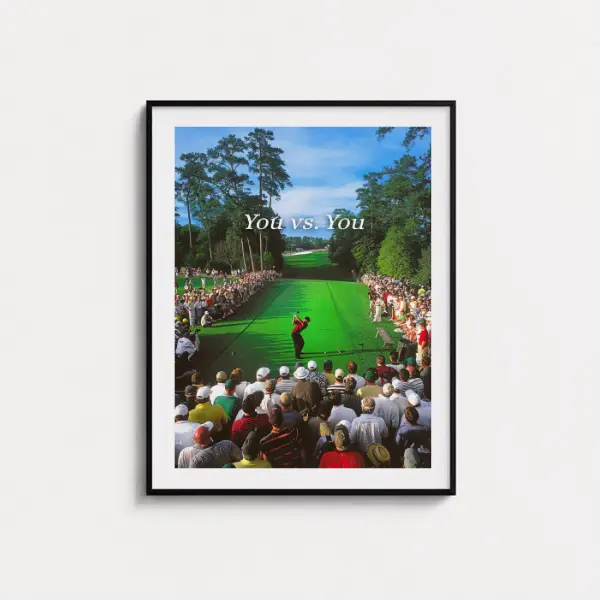 Tiger Woods Poster, Motivational PGA Print, Golf Sports Wall Art