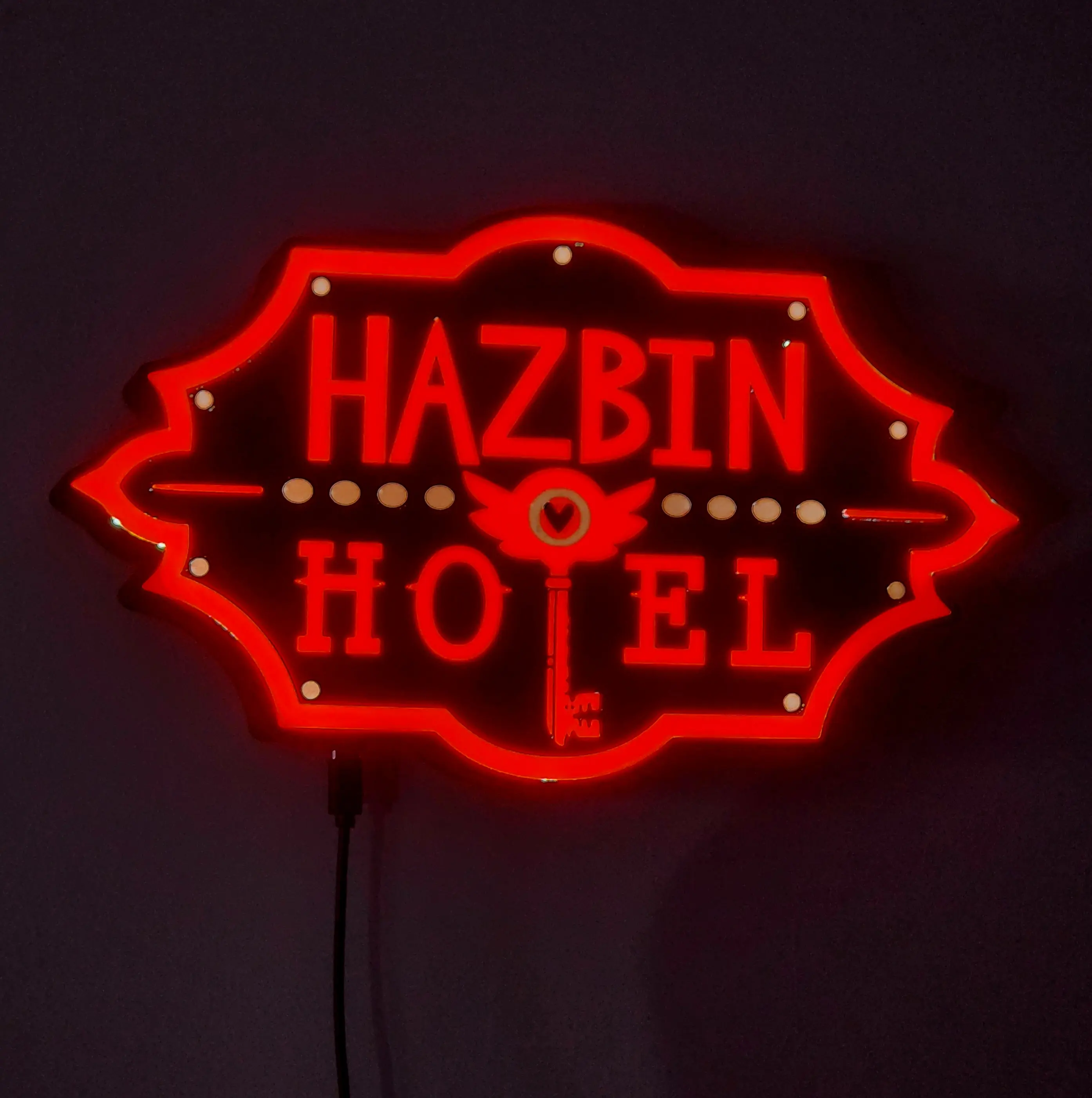 Hazbin Hotel TV Show Anime 3d Printed Desk Sign