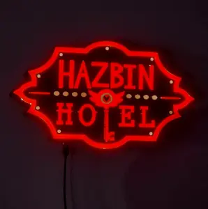 Hazbin Hotel TV Show Anime 3d Printed Desk Sign