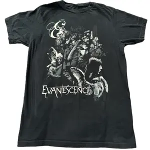 Evanescence Band Rock Tour Unisex T-Shirt Unisex Cotton Fabric Crewneck Menswear Top