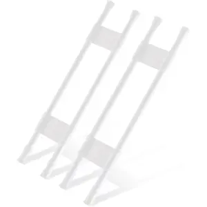 2 Sets Double RV Refrigerator Bars RV Tension Rods with Adjustable Length 15.7 to 27.6 Inches White