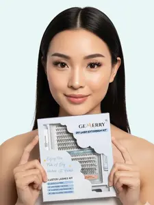 All-in-One DIY Cluster Lash Extension Kit – Wispy Natural Look, Soft Lightweight Fibers, Salon-Style Results