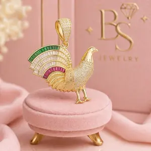 BS Jewelry Rooster Pendant – Elegant Design