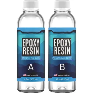 Epoxy  for  Clear Casting & Coating - 16 oz Kit - Bubble Free, Non-Yellowing, Two P, Self-Leveling   -  for Tumblers, , Molds, Table Top, & Crafts -