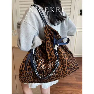 Leopard Print Tote Bag – Crossbody & Shoulder Strap