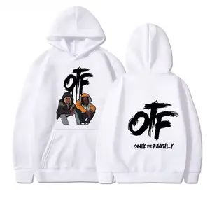 Fashionable OTF Setr Hip-Hop Letter Hoodie Autumn and Winter Couple Style Casual and Comfortable Pullover Sweatshirt S-3XL
