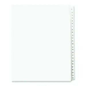 Avery Collated Reinforced Side Tab Legal Index Divider with Allstate Style Tabs, White, Pack of 25, for Index Briefs, Legal Briefs, Mortgage Documentation Files
