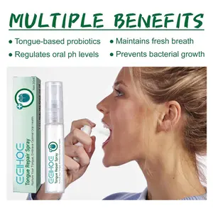 Alcohol-Free Unscented Antibacterial Oral Care Cleansing Spray, Repairs Tongue Coating, Relieves Dryness/Cracked Tongue/Swelling, Supports Oral Health, Complements Toothpaste, Herbal Diffuser for Lung Care