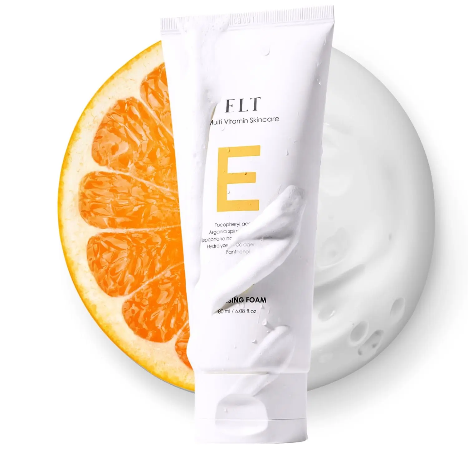 ELT Vita Youth Vitamin C Cleansing Foam 180ml Korean Facial Cleanser