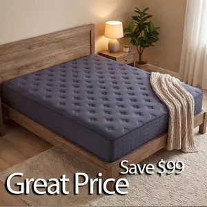 Value-for-Money 12-in Hybrid Mattress (Twin, Full, Queen, King Sizes) - Memory Foam & Spring, Medium Firm, Lumbar Support, Ergonomic Design - For Home & Hotels - Boxed Furniture Gift (Queen Size Mattress Included), Hotel Style Mattresses