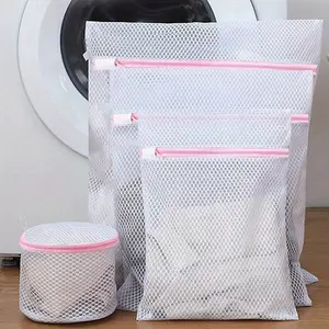 4-Pack Zipper Laundry Mesh Bags, Durable Washing Bags for Delicate Clothes, Underwear, and Various Garments, Suitable for Washer, Laundry Bag