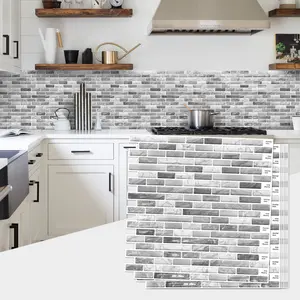 5/10 Sheets Resin Stickers,Zero-Odor Gel Stickers,Color Stability, No Fading,Gap-Free Joints & Effortless Maintenance​​, For Kitchen, Bathroom, Furniture Decor, Self Adhesive Stickers