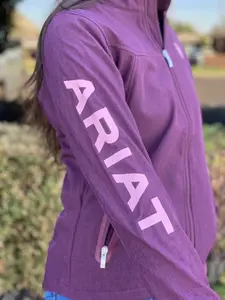 ARIAT WOMEN TEAM MULBERRY HEATHER SOFT-SHELL JACKET