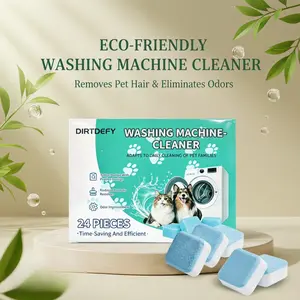 Eco-Friendly Washing Machine Cleaner Tablets 24/48/72PCS | Eliminate Pet Hair Residue & Bad Odors, Keep Washer Fresh All The Time