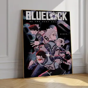 Blue Lock Anime Poster, Isagi Yoichi, Sports Manga Art (Number 02)