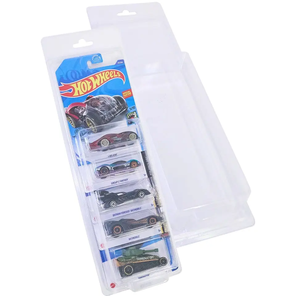 Hot Wheels 5-Pack Protector -� For 5-Car Mainline Retail Sets